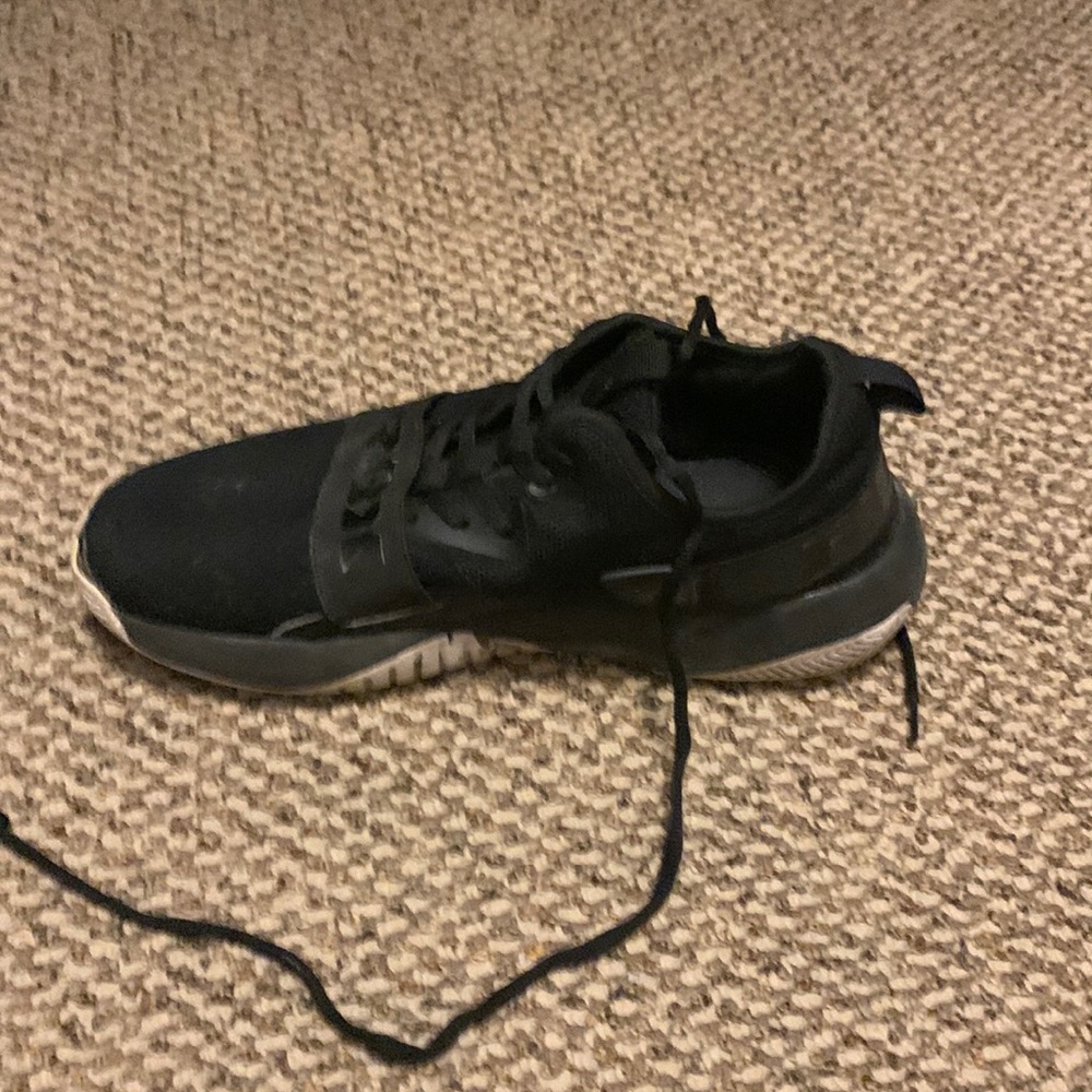 Used black,gray, and white Rbx sneakers